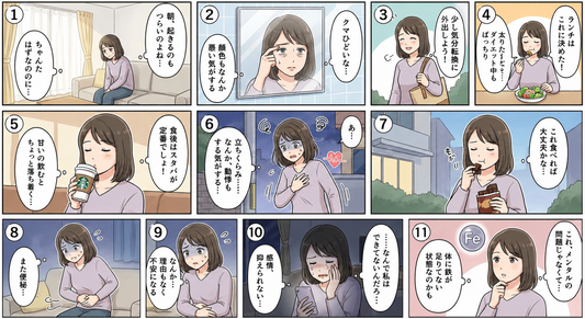 【鉄不足タイプ】イライラ、理由もなく不安になる…これ鉄不足のサインかも！